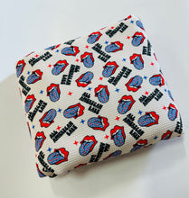 Load image into Gallery viewer, Ready to Ship Bullet fabric All American Babe Fourth of July Bands makes great bows, head wraps, bummies, and more.