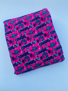 Ready to Ship Bullet Hot Pink Cowgirl Western makes great bows, head wraps, bummies, and more.