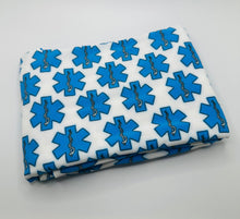 Load image into Gallery viewer, Ready to Ship DBP Fabric Paramedic Symbol Medical Career makes great bows, head wraps, bummies, and more.