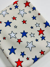 Load image into Gallery viewer, Ready to Ship Bullet Boho Fourth of July Stars makes great bows, head wraps, bummies, and more.