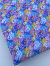 Load image into Gallery viewer, Ready to Ship Bullet knit fabric Tie Dye Rainbow Pineapple Paint Splat Food makes great bows, head wraps, bummies, and more.