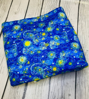 Ready to Ship DBP fabric Starry Night Seasons makes great bows, head wraps, bummies, and more.