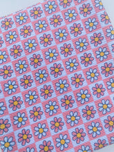 Load image into Gallery viewer, Pre-Order Retro Plaid Daisy Floral Bullet, DBP, Rib Knit, Cotton Lycra + other fabrics