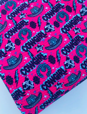 Pre-Cut Bullet Hot Pink Cowgirl Western for headwraps, bows on nylons or clips 5.5-6x60