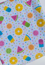 Load image into Gallery viewer, Ready to Ship Bullet Summer Fruit Ice Cream Treats Food makes great bows, head wraps, bummies, and more.