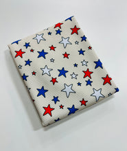 Load image into Gallery viewer, Ready to Ship Bullet Boho Fourth of July Stars makes great bows, head wraps, bummies, and more.