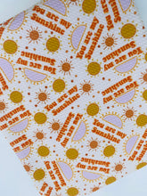 Load image into Gallery viewer, Pre-Order Bullet, DBP, Velvet and Rib Knit fabric You Are My Sunshine Title Seasons makes great bows, head wraps, bummies, and more.
