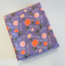 Load image into Gallery viewer, Ready to Ship Bullet fabric Little Sister Lavender Title Floral makes great bows, head wraps, bummies, and more.