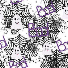 Load image into Gallery viewer, Pre-Order Bullet, DBP, Velvet and Rib Knit fabric Halloween Boo makes great bows, head wraps, bummies, and more.