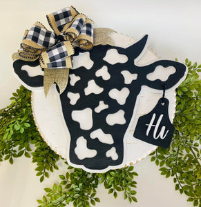 Dairy Cow Shape Sign