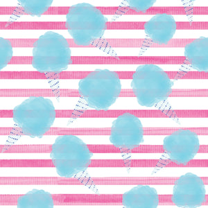 Pre-Order Bullet, DBP, Velvet and Rib Knit fabric Striped Cotton Candy Food Shapes makes great bows, head wraps, bummies, and more.