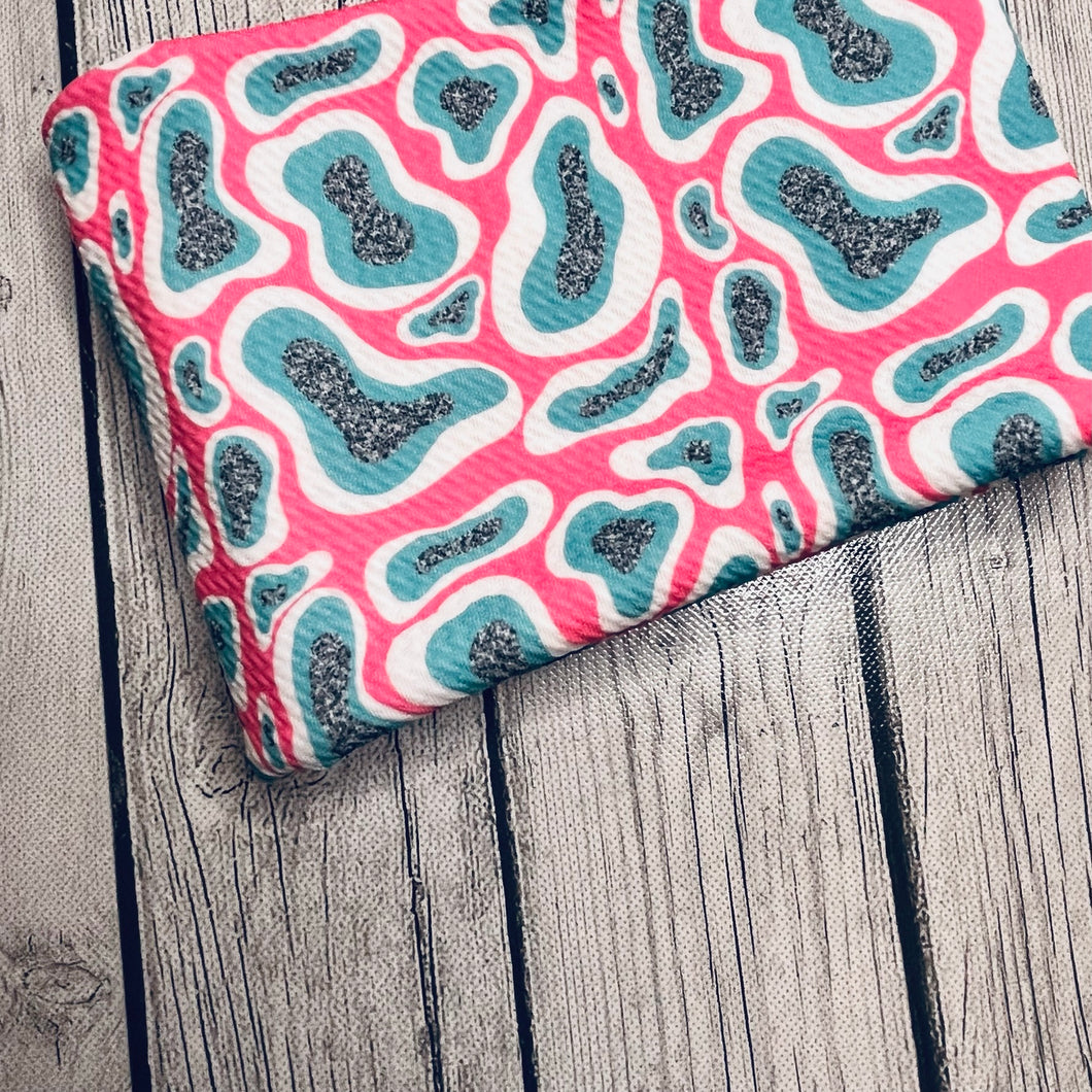 Ready to Ship Bullet Pink Blue Faux Glitter Silver Animals makes great bows, head wraps, bummies, and more.