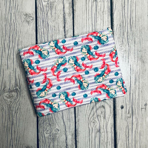 Ready to Ship Bullet Striped Mermaid Bubbles Animals makes great bows, head wraps, bummies, and more.