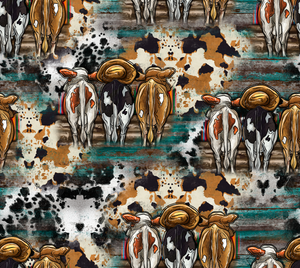 Pre-Order Western Cow Booty Animals Bullet, DBP, Rib Knit, Cotton Lycra + other fabrics