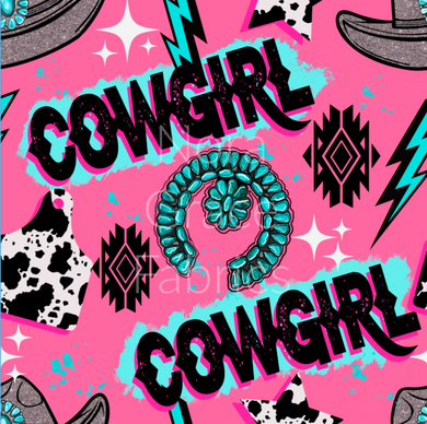 Pre-Order Hot Pink Cowgirl Western Bullet, DBP, Rib Knit, Cotton Lycra + other fabrics