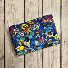 Load image into Gallery viewer, Pre-Order Bullet, DBP, Velvet and Rib Knit fabric Graffiti Boy Print makes great bows, head wraps, bummies, and more.