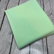 Load image into Gallery viewer, Ready to Ship Solid Bullet Mint Green makes great bows, head wraps, bummies, and more.