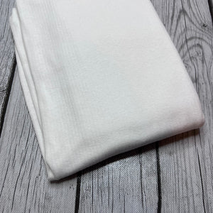 Ready to Ship Rib Knit Solid Lightweight White makes great bows, head wraps, bummies, and more.