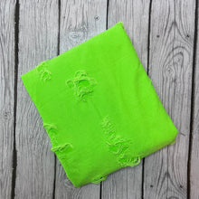 Load image into Gallery viewer, Pre-Order Neon Distressed Fabric makes great bows, head wraps, bummies, and more.