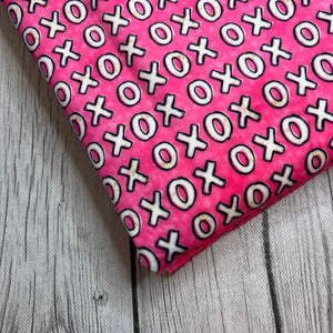 Ready to Ship DBP XOXO Pink White Valentine makes great bows, head wraps, bummies, and more.