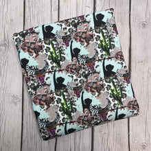 Load image into Gallery viewer, Pre-Order Bullet, DBP, Velvet and Rib Knit fabric Raising Hell Western Animal makes great bows, head wraps, bummies, and more.