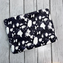Load image into Gallery viewer, Ready to Ship Velvet Black and White Paint Splat makes great bows, head wraps, bummies, and more.