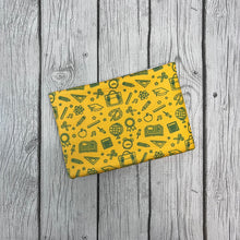 Load image into Gallery viewer, Ready to Ship Bullet Yellow Back to School Materials makes great bows, head wraps,  bummies, and more.