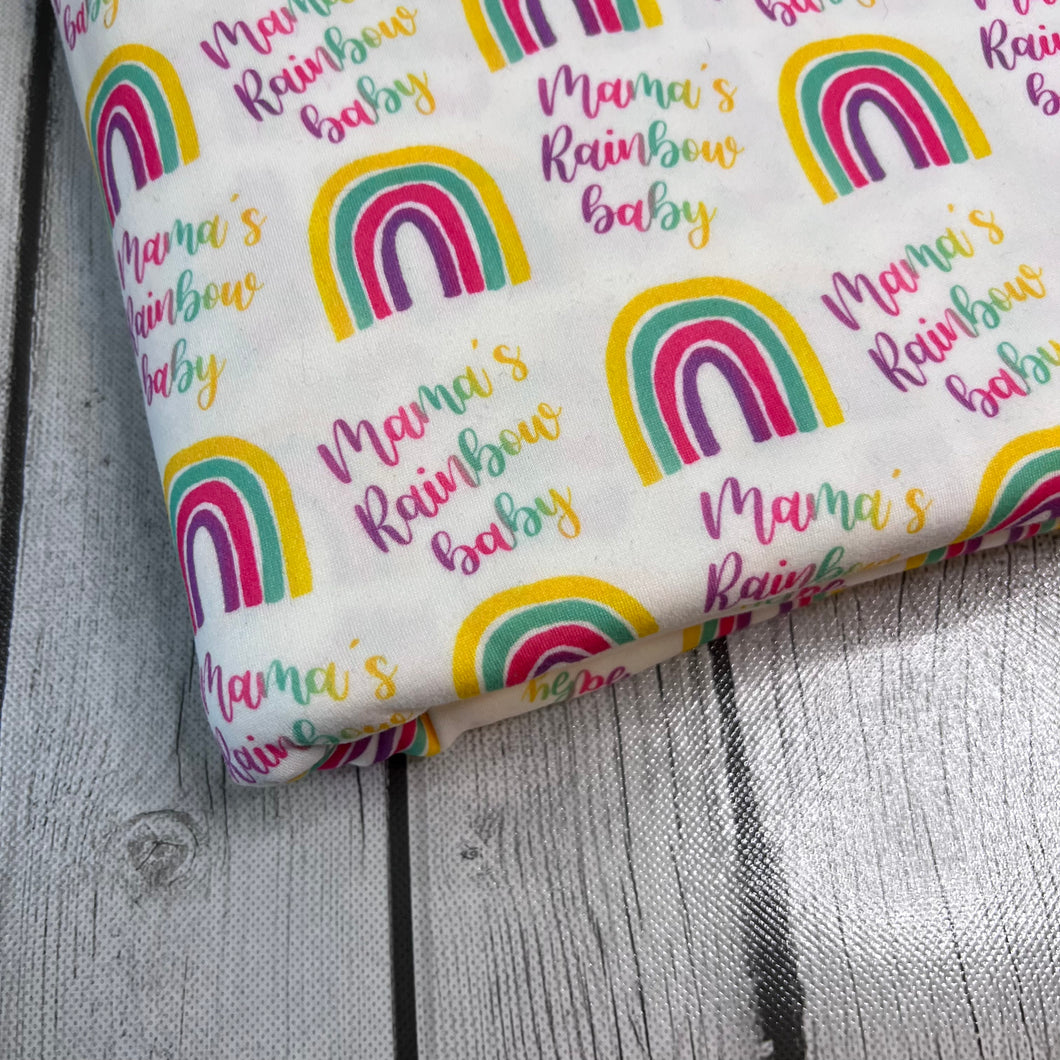 Ready to Ship DBP Mama's Rainbow Baby Title Seasons makes great bows, head wraps, bummies, and more.