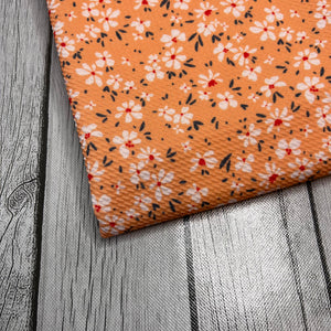 Ready to Ship Bullet Peach Mini Floral makes great bows, head wraps, bummies, and more.