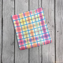 Load image into Gallery viewer, Ready to Ship Bullet Sherbet Plaid Shapes makes great bows, head wraps, bummies, and more.