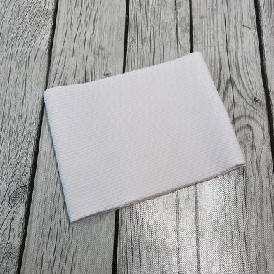 Pre-Cut  Solid Bullet Fabric Strips White for headwraps, bows on nylons or clips 5.5-6x60