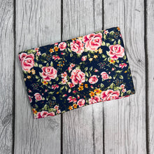 Load image into Gallery viewer, Ready to Ship DBP Navy Roses Floral makes great bows, head wraps, bummies, and more.