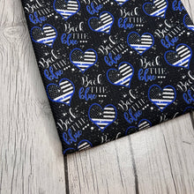 Load image into Gallery viewer, Ready to Ship Bullet fabric Back The Blue Police Career makes great bows, head wraps, bummies, and more.