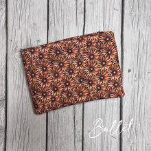 Load image into Gallery viewer, Pre-Order Bullet, DBP, Velvet and Rib Knit fabric Cowgirl Leather Floral Western makes great bows, head wraps, bummies, and more.