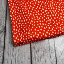 Load image into Gallery viewer, Ready to Ship DBP Burnt Orange Cream Dots Shapes makes great bows, head wraps, bummies, and more.