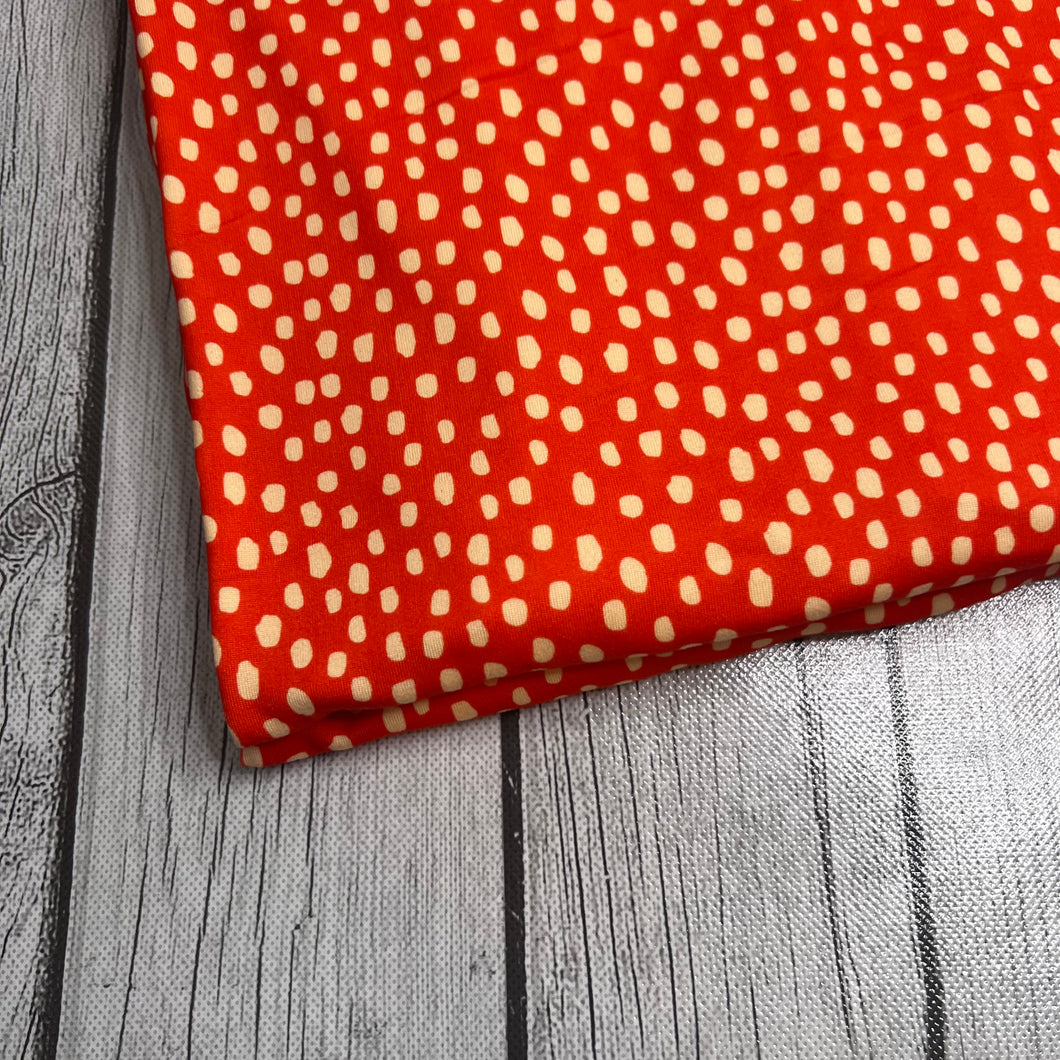 Ready to Ship DBP Burnt Orange Cream Dots Shapes makes great bows, head wraps, bummies, and more.