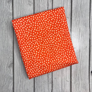 Ready to Ship Bullet Burnt Orange Cream Dots Shapes makes great bows, head wraps, bummies, and more.