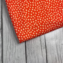 Load image into Gallery viewer, Ready to Ship Bullet Burnt Orange Cream Dots Shapes makes great bows, head wraps, bummies, and more.