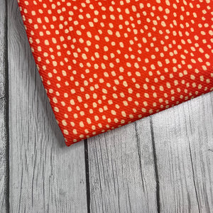 Ready to Ship Bullet Burnt Orange Cream Dots Shapes makes great bows, head wraps, bummies, and more.