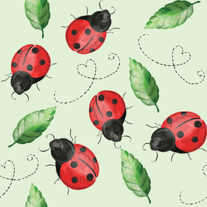 Pre-Order Ladybugs Galore Animals Bullet, DBP, Rib Knit, Cotton Lycra + other fabrics