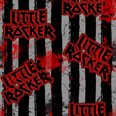 Pre-Order Little Rocker Boys Print Title Bullet, DBP, Rib Knit, Cotton Lycra + other fabrics