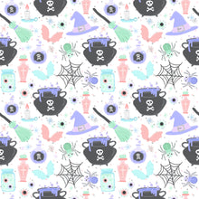 Load image into Gallery viewer, Ready to Ship Bullet fabric Witches Brew Halloween makes great bows, head wraps, bummies, and more.