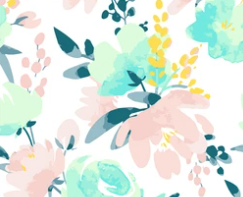 Pre-Order Pastel Spring Roses Floral Bullet, DBP, Rib Knit, Cotton Lycra + other fabrics
