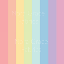 Load image into Gallery viewer, Pre-Order Pastel Easter Stripes Shapes Bullet, DBP, Rib Knit, Cotton Lycra + other fabrics