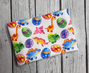 Ready to Ship Bullet Cartoon Dinos Boy Print makes great bows, head wraps, bummies, and more.