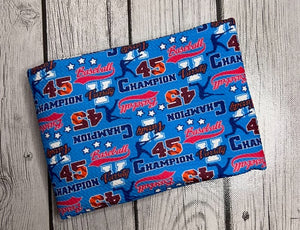 Ready to Ship Bullet Baseball Champion Varsity Boy Prints Sports/Teams makes great bows, head wraps, bummies, and more.