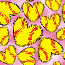 Load image into Gallery viewer, Pre-Order Bullet, DBP, Velvet and Rib Knit fabric Softball Love Sports/Teams makes great bows, head wraps, bummies, and more.