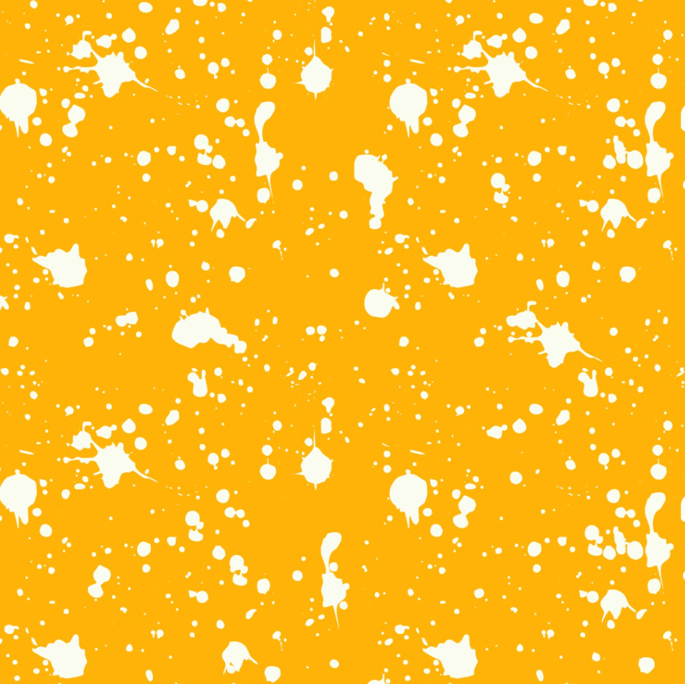 Pre-Order Bullet, DBP, Velvet and Rib Knit fabric Yellow Bleach Paint Splat makes great bows, head wraps, bummies, and more.