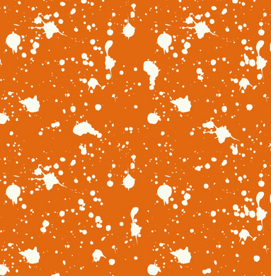 Pre-Order Bullet, DBP, Velvet and Rib Knit fabric Orange Bleach Paint Splat makes great bows, head wraps, bummies, and more.