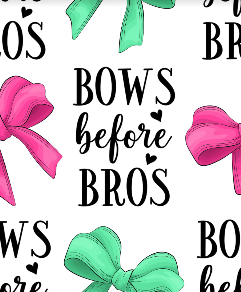 Pre-Order Bullet, DBP, Velvet, Rib Knit fabric Bows before Bros Pink Mint w/ White Title Girl makes great bows, head wraps, bummies, and more.